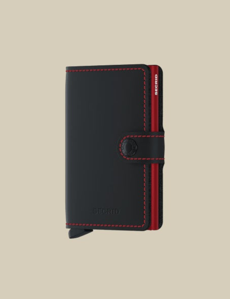 Secrid Miniwallet in matte finish, unisex card holder with compact design for credit cards and documents.