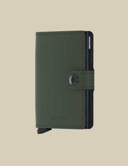 Secrid Miniwallet Matte Porta carte unisex for credit cards and documents, compact and stylish in matte finish.