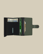 Secrid Miniwallet Matte Porta carte, unisex leather wallet for cards and documents, with a sleek matte finish.