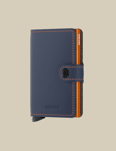 Secrid Miniwallet Matte Porta Carte unisex for credit cards and documents, compact leather accessory with sleek matte finish.