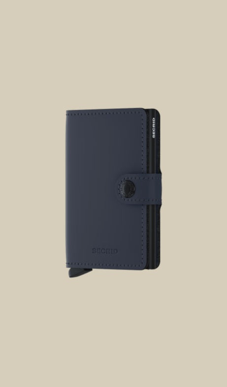 Secrid Miniwallet matte Porta carte unisex for credit cards and documents, compact and stylish accessory with metal finish.