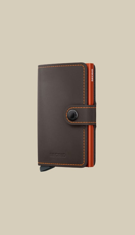 Secrid Miniwallet matte Porta carte unisex for cards and documents, compact leather accessory with sleek design.