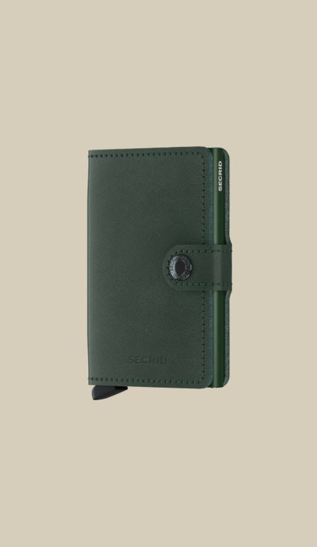 Secrid Miniwallet Original Porta carte in pelle, unisex, with multiple card slots and compact design for credit cards and documents.