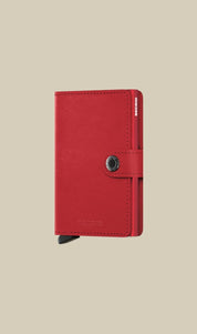 Secrid Miniwallet Original Porta carte in pelle, unisex, compact wallet for cards and documents, stylish accessory.