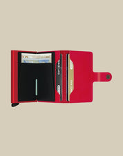 Secrid Miniwallet Original porta carte e documenti in pelle con slot per carte di credito, unisex, compatto e elegante.
