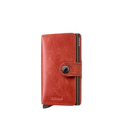 Vintage Secrid Miniwallet Porta carte, unisex leather card holder with secure wallet for documents and credit cards.