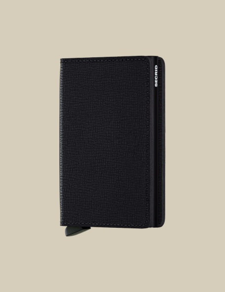 Secrid Slimwallet Crisple Secrid unisex cardholder with compact design, featuring multiple card slots and a sleek exterior.