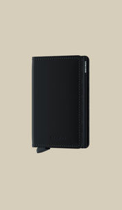 Secrid Slimwallet Matte unisex card holder with compact design, holds credit cards and documents, sleek and modern accessory.