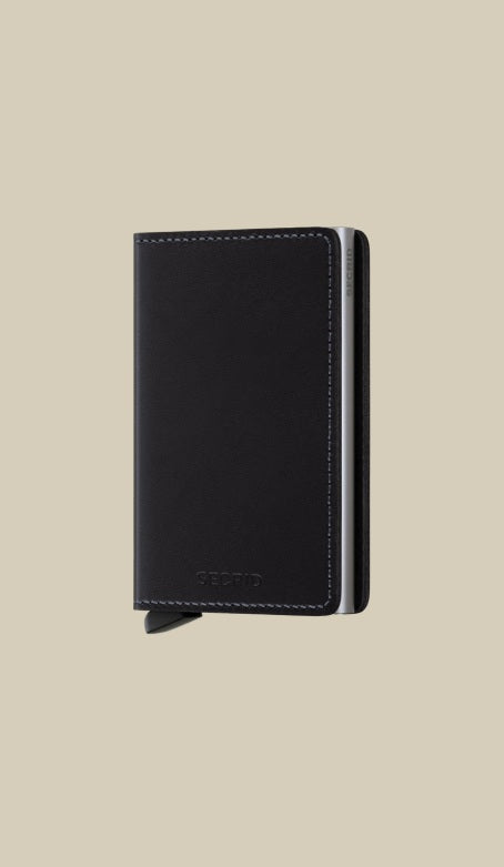 Secrid Slimwallet Original Secrid, unisex card holder with sleek design, compact leather accessory for credit cards and documents