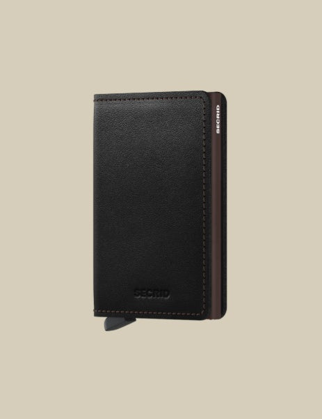 Secrid Slimwallet Original Porta Carte unisex minimalist leather wallet with card slots and compact design