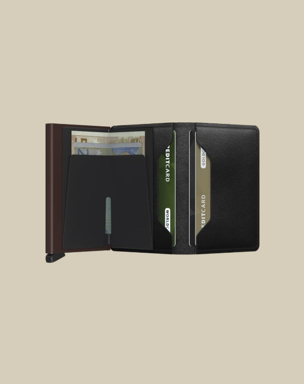 Secrid Slimwallet Original unisex card holder with compact design, made of high-quality material, holding credit cards and documents.