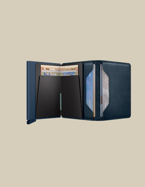 Secrid Slimwallet Original Porta carte unisex in black leather with card slots and compact design for holding credit cards and IDs