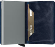 Secrid Slimwallet Vintage Porta carte unisex in leather with multiple card slots and compact design for documents and credit cards.