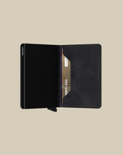 Secrid Slimwallet Vintage Porta carte unisex in minuteria, designed for documents and credit cards, with a classic leather finish.