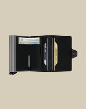 Secrid Twinwallet Original Secrid unisex cardholder with compact design and multiple card slots, made of smooth leather.