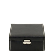 Unisex Friedrich|23 watch case with multiple compartments for storing and organizing wristwatches, made of sleek material.