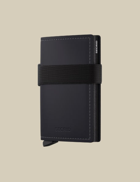 Secrid Portacarte Bandwallet matte unisex cardholder with compact design, holds credit cards and documents securely.