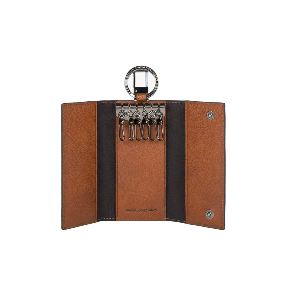 Portachiavi Black Square in pelle Piquadro - MYLILLY