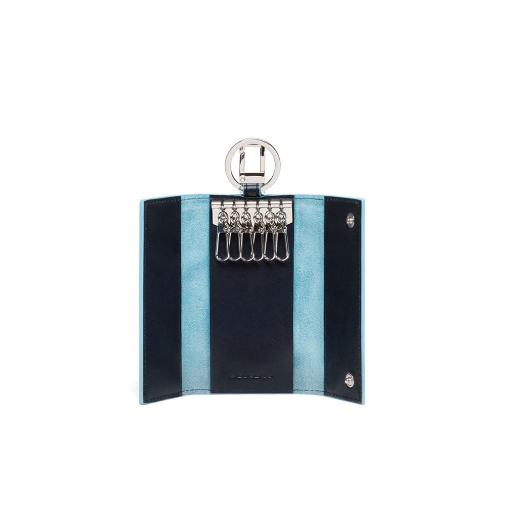 Portachiavi Blue Square per porte blindate con moschettone Piquadro - MYLILLY