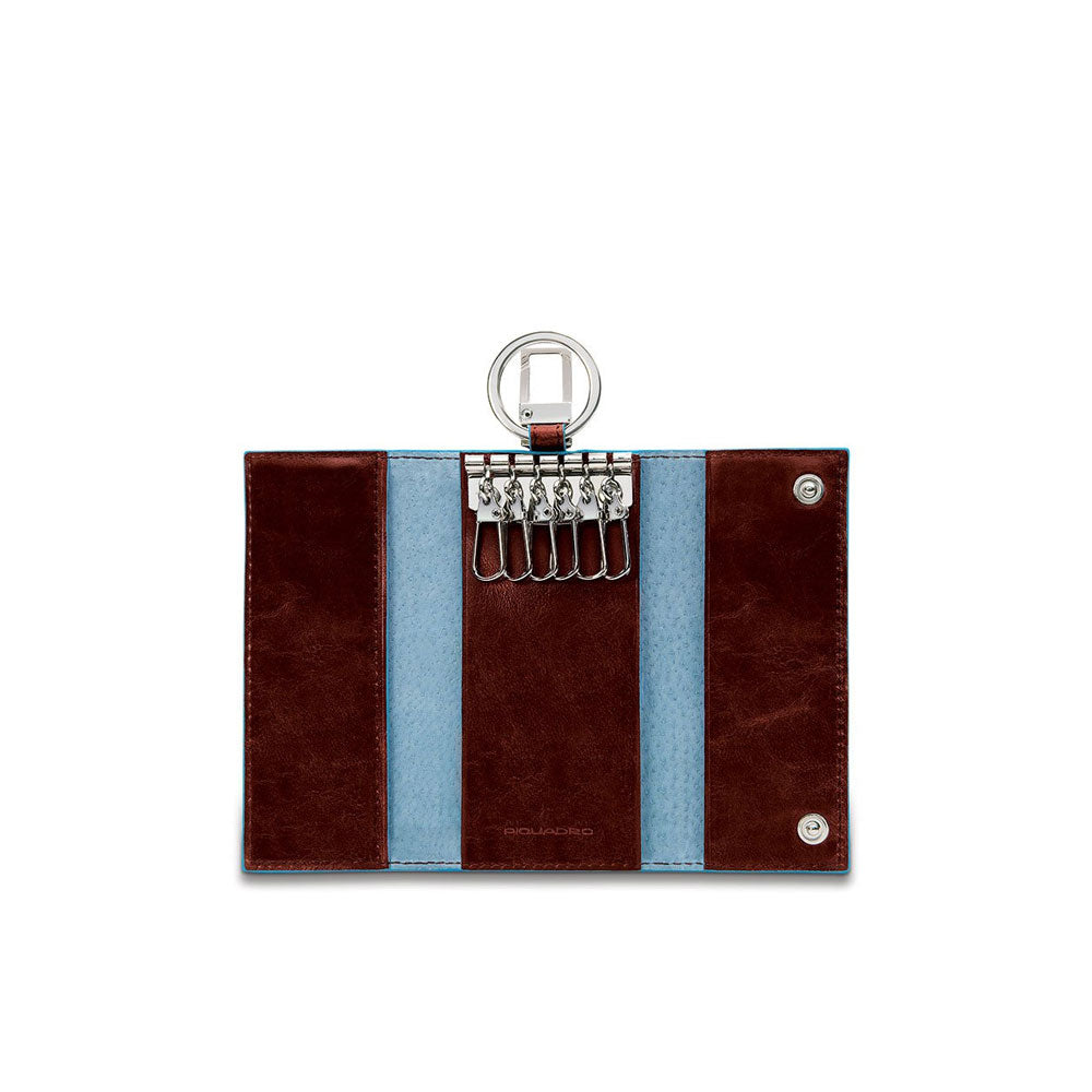 Portachiavi Blue Square per porte blindate con moschettone Piquadro - MYLILLY