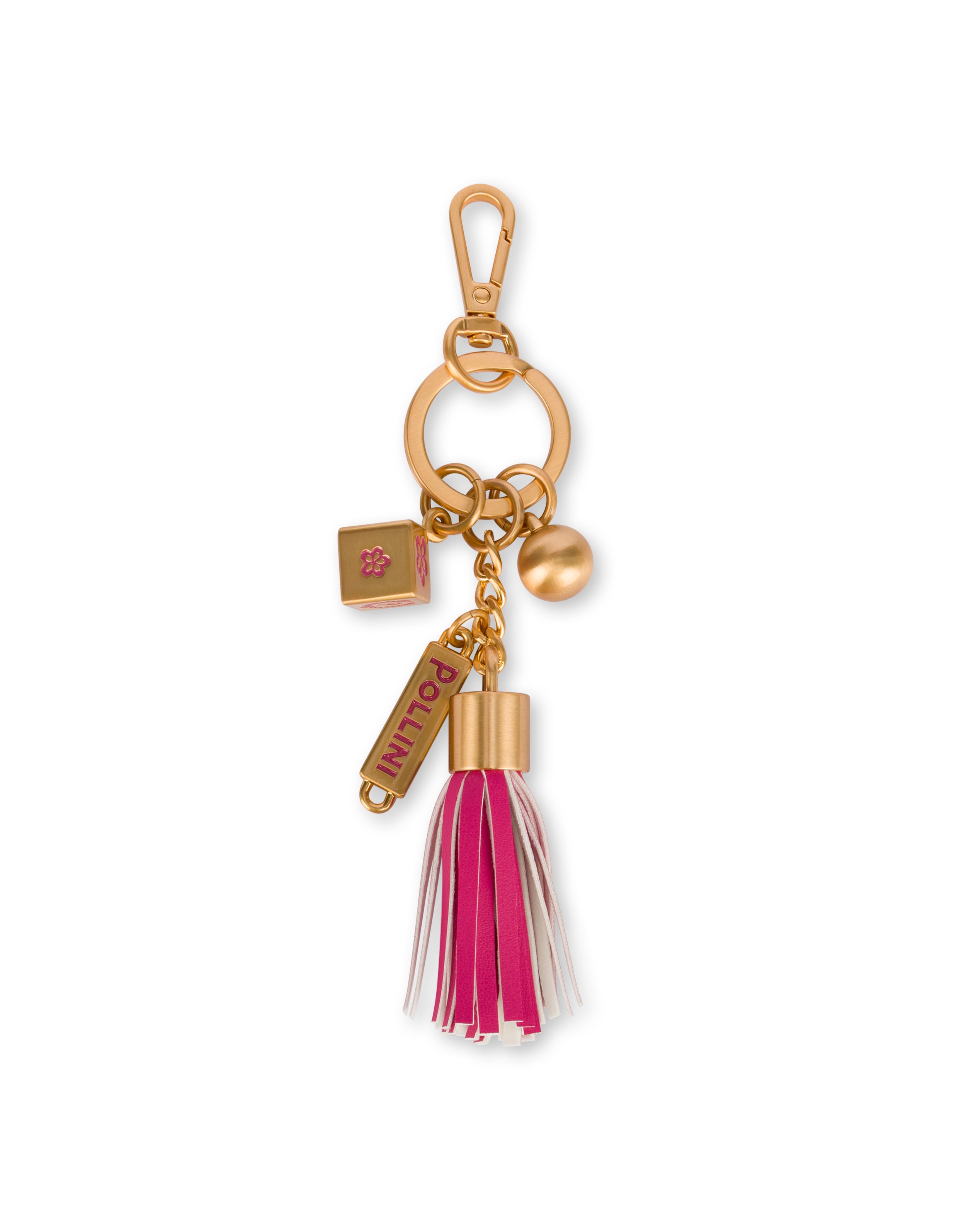 Soft Pollini keychain for women featuring stylish design, made by Pollini, perfect as an elegant accessory.