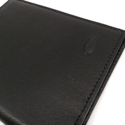 Pucci men's document and credit card holder in black leather, compact and stylish accessory for organizing cards and IDs.