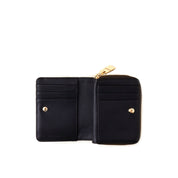Small zip-around graffiti-themed Borbonese wallet for women, featuring vibrant design and compact accessory style.