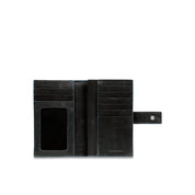 Blue Square Piquadro women's wallet with sleek design and multiple card slots, crafted from high-quality materials.