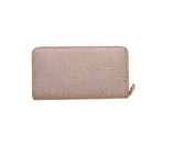 Large Borbonese women's wallet with multiple compartments, sleek design, and signature logo for stylish everyday use.