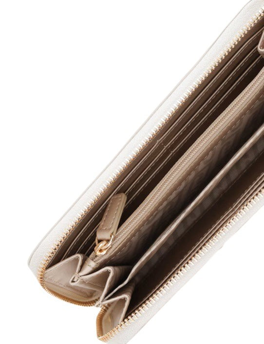 Liu Jo women's wallet featuring a sleek design, multiple card slots, and a zippered coin compartment.