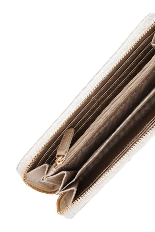 Liu Jo women's wallet featuring a sleek design, multiple card slots, and a zippered coin compartment.