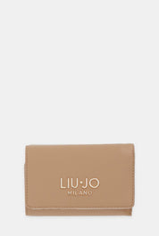 Liu Jo women's wallet in elegant design, showcasing textured material and multiple card slots for organization.