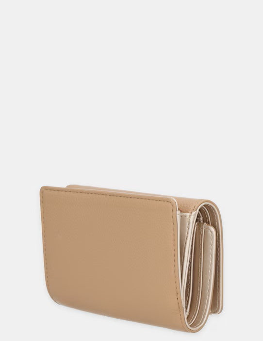 Liu Jo women's wallet featuring a sleek design with multiple card slots and a stylish finish in a neutral color.