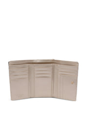 Liu Jo women's wallet in elegant design, showcasing texture and logo detail on a stylish black background.