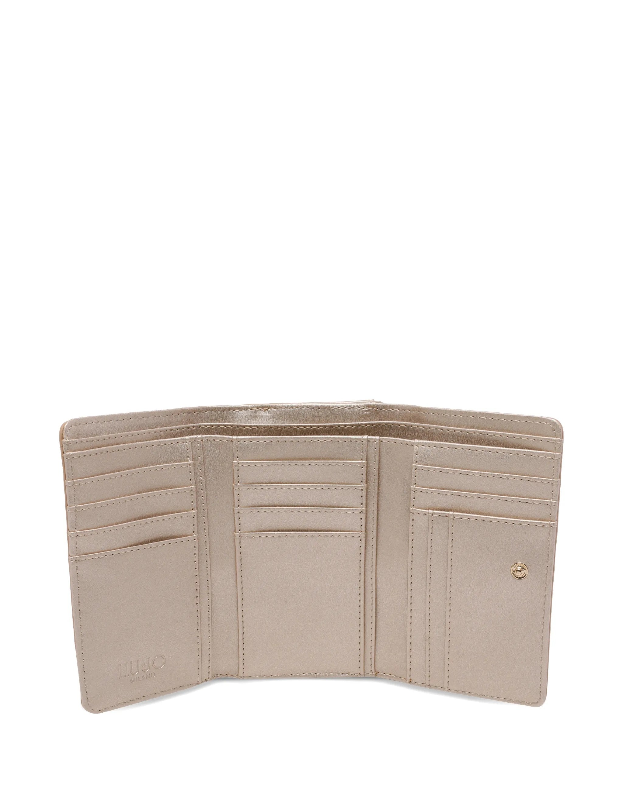 Liu Jo women's wallet in elegant design, showcasing textured material and stylish closure details.