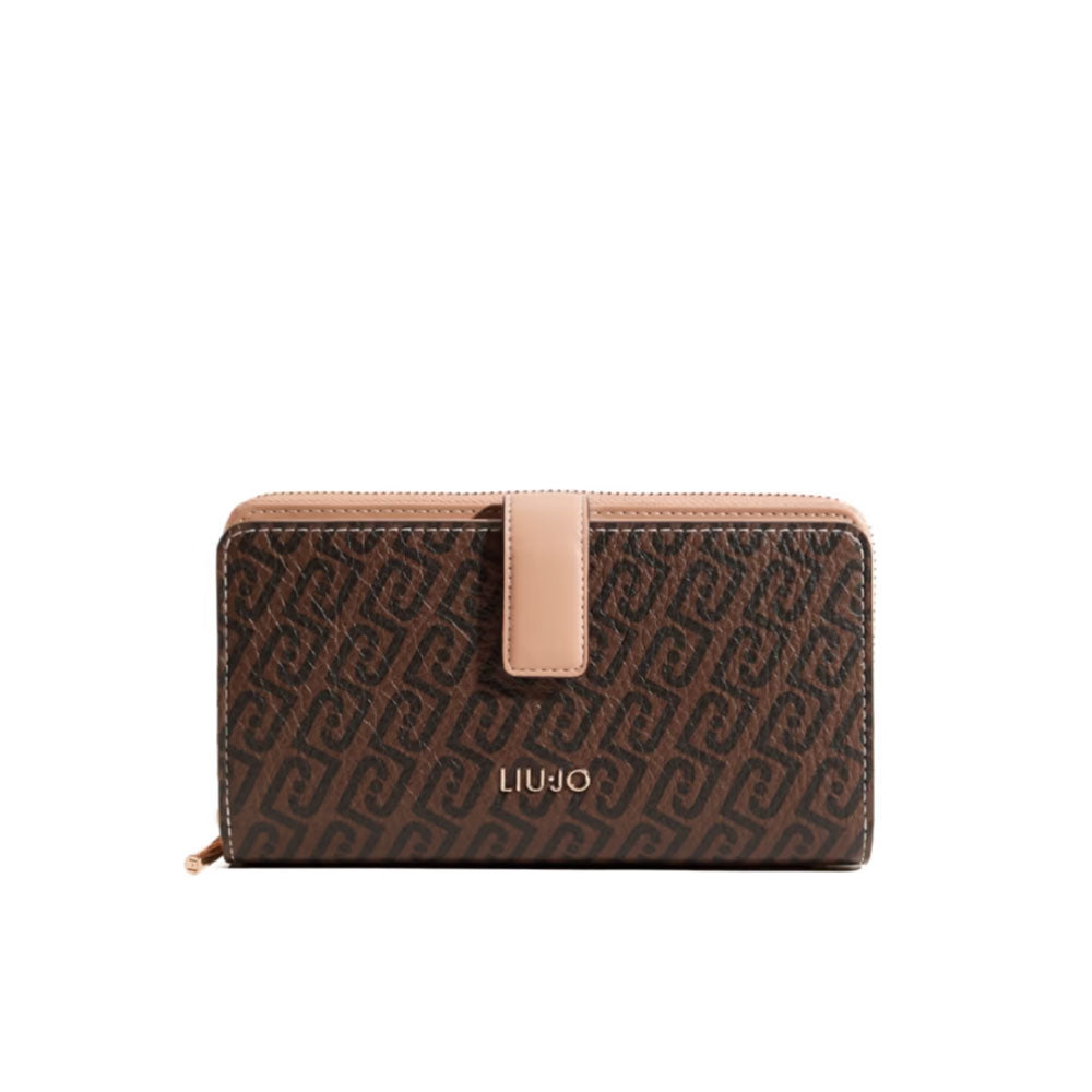Liu Jo women's wallet with sleek design, leather exterior, and multiple card slots, part of the accessories and small leather goods collection.