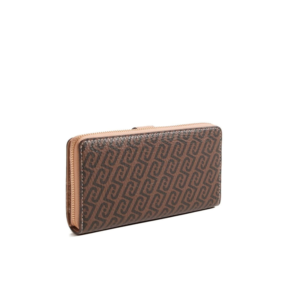 Liu Jo women's wallet with sleek design, featuring multiple card slots and a zippered coin compartment.