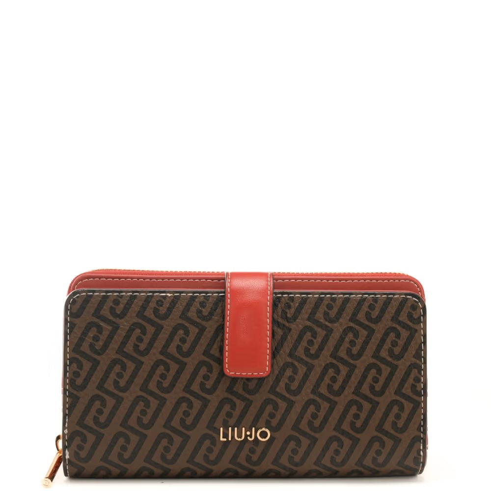 Liu Jo women's wallet with sleek design, multiple card slots, and zipper closure, made of high-quality leather.