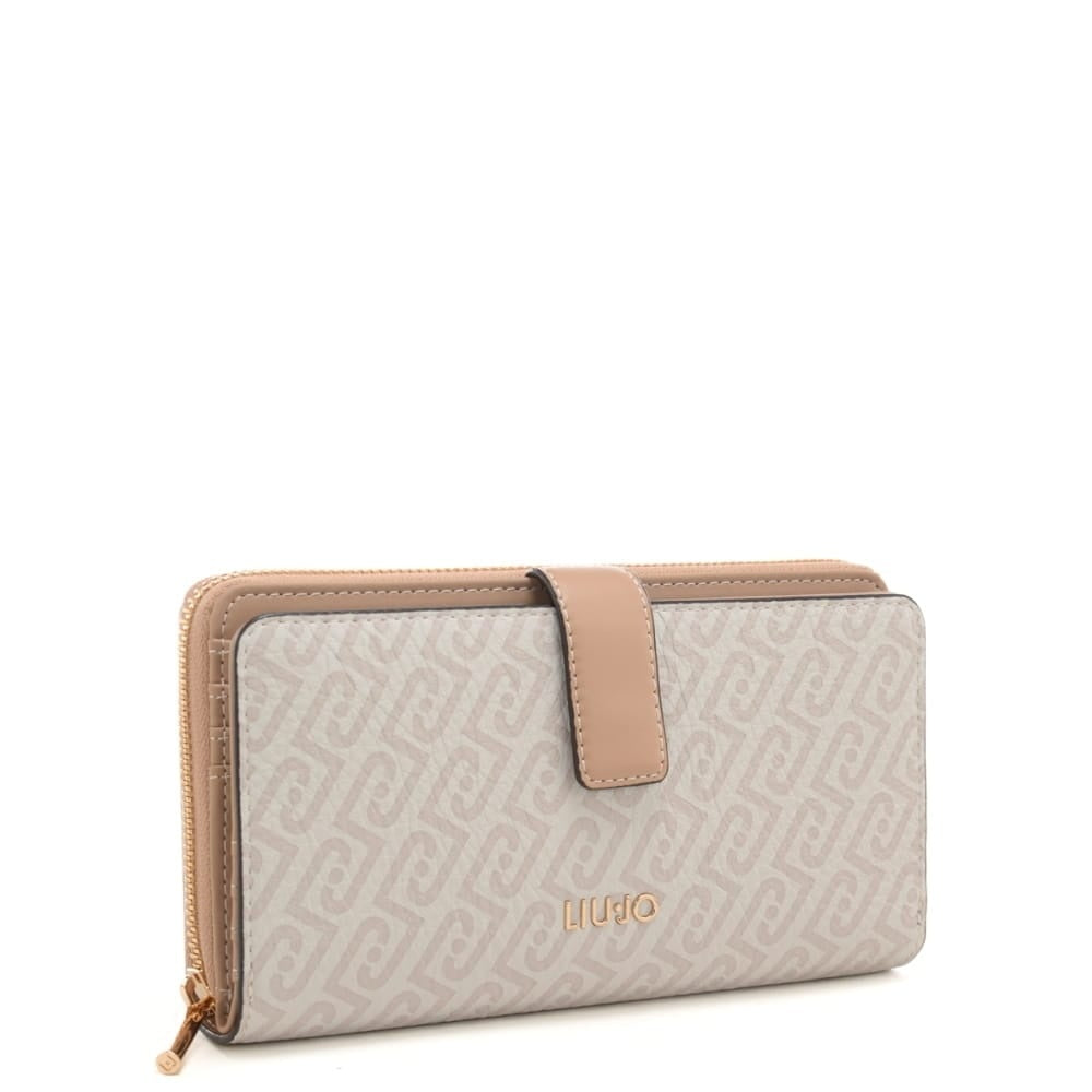Liu Jo women's wallet with sleek design, featuring multiple card slots and a zipper closure for stylish organization.