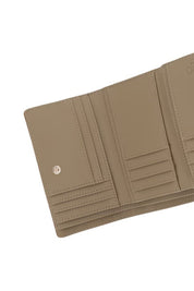Liu Jo women's wallet in black leather featuring gold-tone logo hardware and multiple card slots.