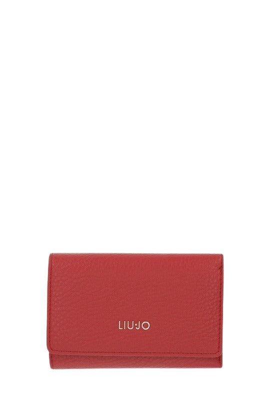 Liu Jo women's wallet with multiple card slots and zipper closure, made of smooth leather in a stylish design.