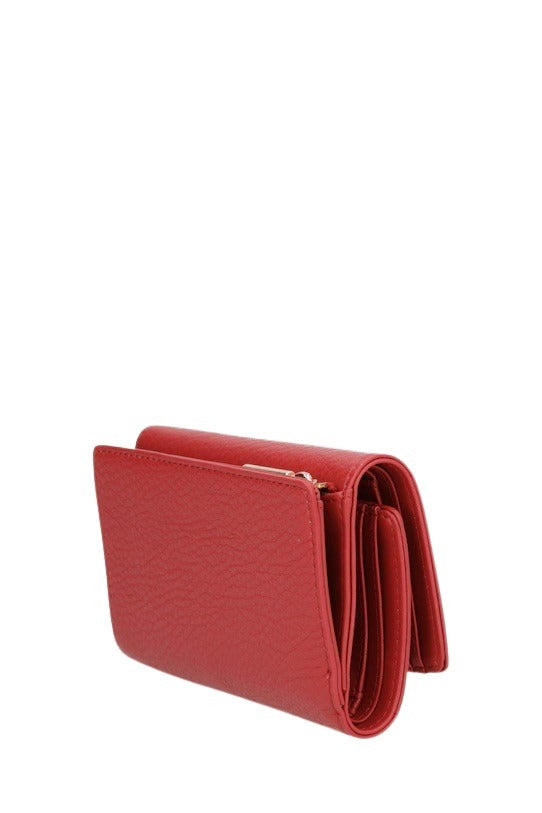 Liu Jo women's wallet featuring a sleek leather design with gold-tone accents and multiple card slots.