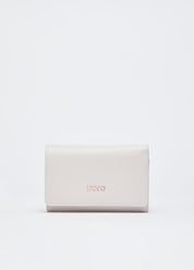 Liu Jo women's wallet with multiple card slots and zip coin pocket, made of smooth leather in classic design.