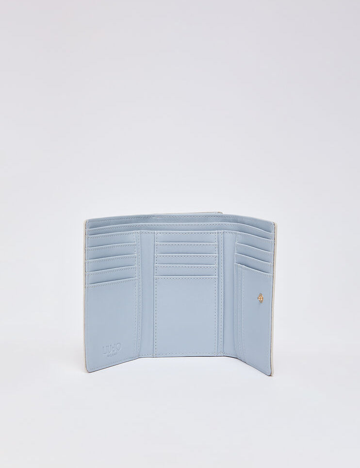 Liu Jo women's wallet with multiple card slots and zip pocket, made of stylish leather in a sleek design.