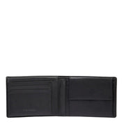 Piquadro Orion men's wallet in sleek leather with multiple card slots and coin compartment, stylish accessory for everyday use.