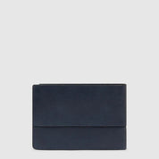 Leather Piquadro Portafoglio Solm men's wallet with multiple card slots and compact design, made by Piquadro.