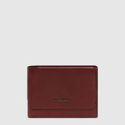 Piquadro Portafoglio Solm in leather with multiple card slots and coin pocket, men's accessories for organization.