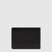 Piquadro Portafoglio Solm in leather, men's accessory with multiple card slots and sleek design, minimalist style.