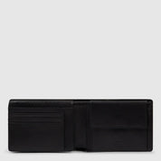 Piquadro Portafoglio Solm uomo in pelle con scomparti per carte e contanti, elegante accessorio da uomo