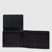 Piquadro Portafoglio Solm in leather with multiple card slots and a sleek design, men's accessory for organization.